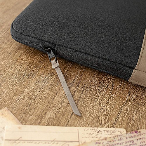 Comfyable Laptop Sleeve for 15 Inch New MacBook Pro (2016-2019) | Dell Inspiron 14, Thinkpad X1 Yoga, ASUS Zenbook 15, Edge Bumper Protection Waterproof Mac Cover Case- Charcoal Blue - Thumbnail 5
