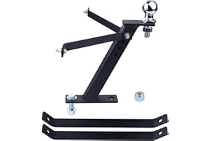 NICHEFLAG Lawn Mower Trailer Hitch Kit with Trailer Hitch Ball, 2x3/4 x2 Hitch Ball 3,500 lbs Garden Tractor Pro Hi Hitch for Cub Cadet Husqvarna Riding Mowers