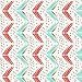 Carousel Designs Coral and Teal Arrow Crib Bumper