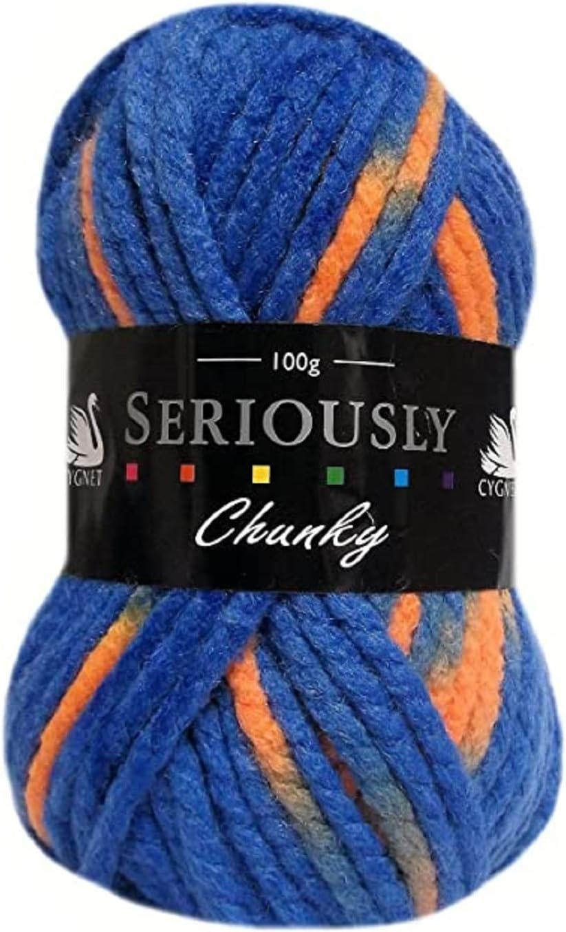 SERIOUSLY CHUNKY Knitting Acrylic Yarn / Wool 100g 506 Puffin