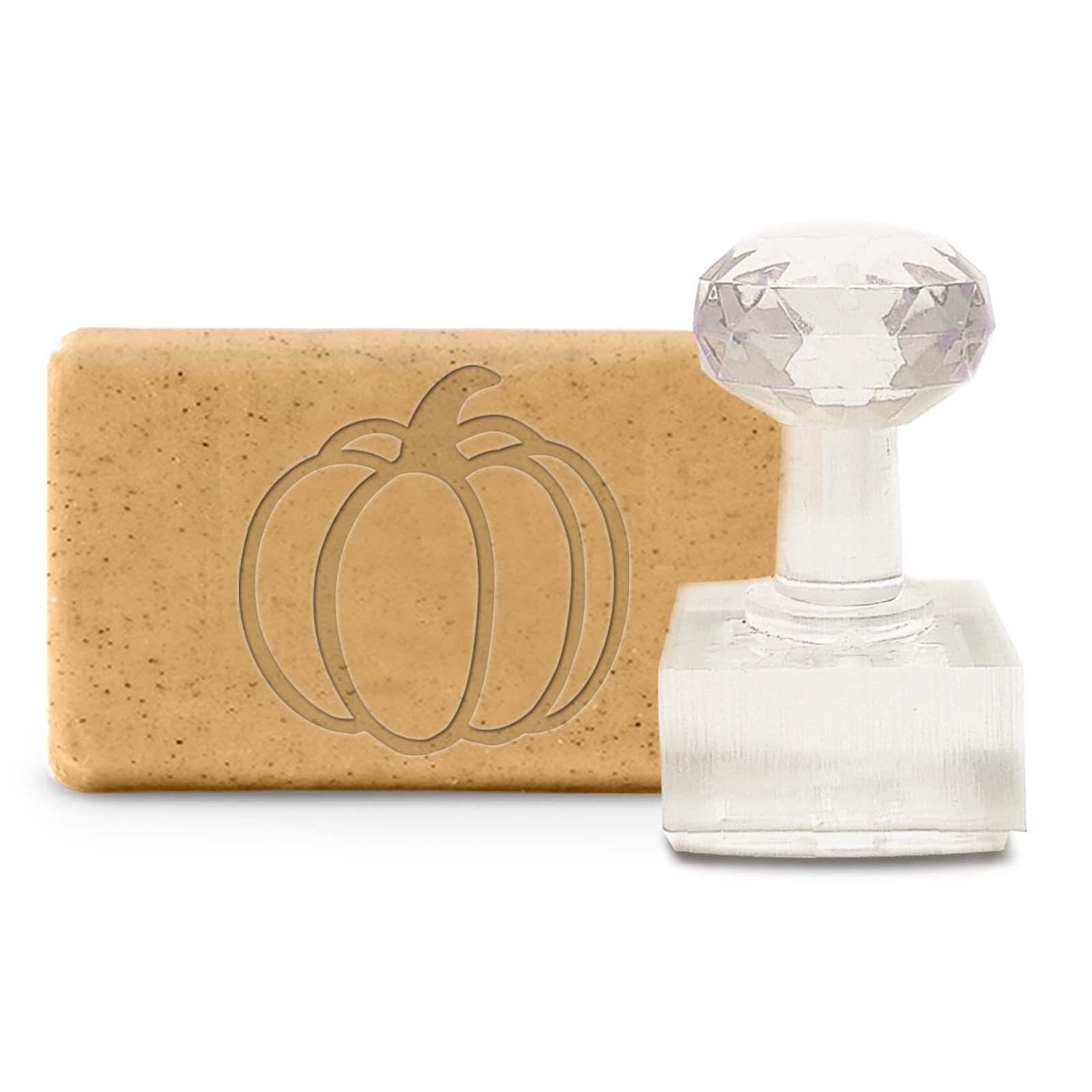 CRASPIRE Halloween Soap Stamp Pumpkin Handmade Soap Chapter Imprint Embossing with Handle Embossing for Cookie Clay Pottery Stamp Biscuits Gummier DIY Arts Crafts Making Projects Halloween Deocr