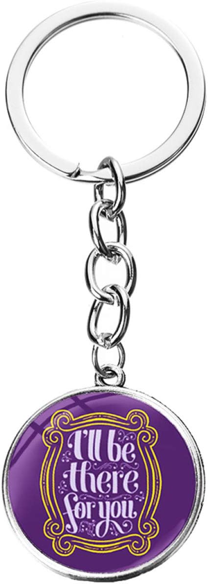 Noah interesting 1Pc Friends Tv Show 25Th Anniversary Jewelry I will Be There For You Keyring Keychain For Good Friend Gift(None 6)