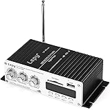 Robolife Bluetooth Amplifier 2-channel HiFi Stereo Audio Support SD USB FM with Remote Control, without Power Cord