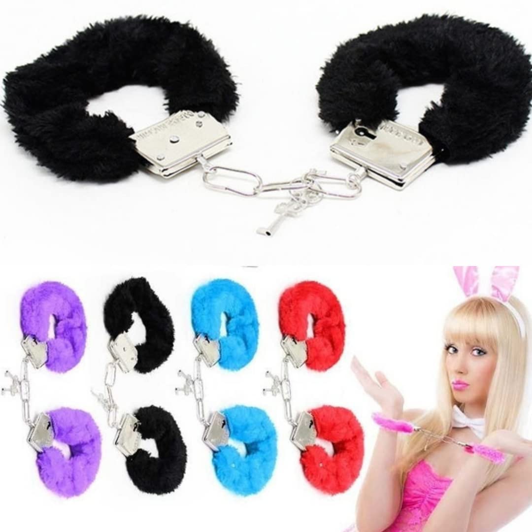 T8PRO handcuffs| Bondage| police costume kids|bed restraints |role play |handcuffs police costume |fluffy hand cuff hand |cuff set