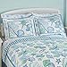 Collections Etc Beach Bliss Coastal Seashell Pillow Sham Standard