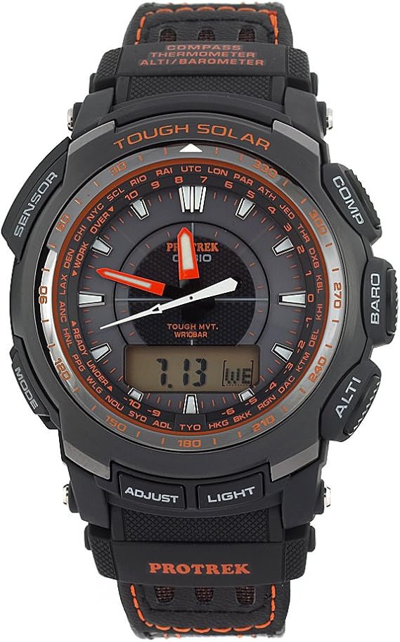 analog solar atomic watch