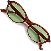 VANLINKER Trendy Oval Polarized Sunglasses for Women Men Small 90s Style Retro Cat Eye Frame Narrow Sleek Design VL9847