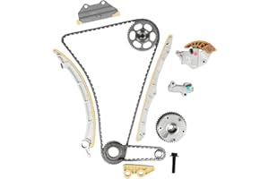 GEARCESS 14510-R40-A01 Timing Chain Kit with Camshaft Adjuster Fit for Honda CR-V CRV Accord Crosstour, 2008-2015, 2.4L 2354CC L4 DOHC, Automotive CRV Timing Chain Set VVT Sprocket, Replaces# 14310R5A305