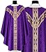 Purple Semi Gothic Chasuble Vestment GY201-F25 (Purple)