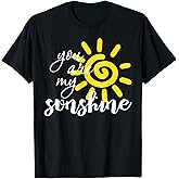 You Are My Sunshine Cute Positive Retro Sun Inspirational T-Shirt