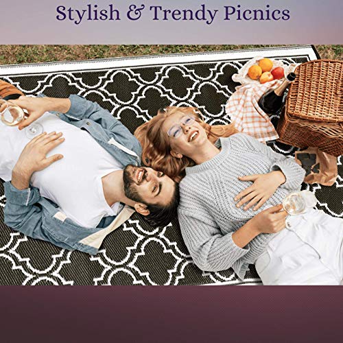 Recycled Plastic Outdoor Rug (4'x 6') Camping Rugs for Outside Your