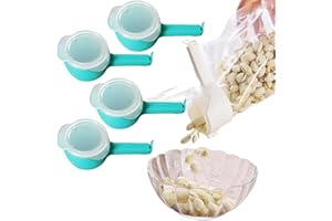 Snack Clips That Pour, Bag Clips with Pour Spout,Seal and Pour Bag Clip,Food Bag Clips with Pour Spouts,Snack Clips Pour,Bag 