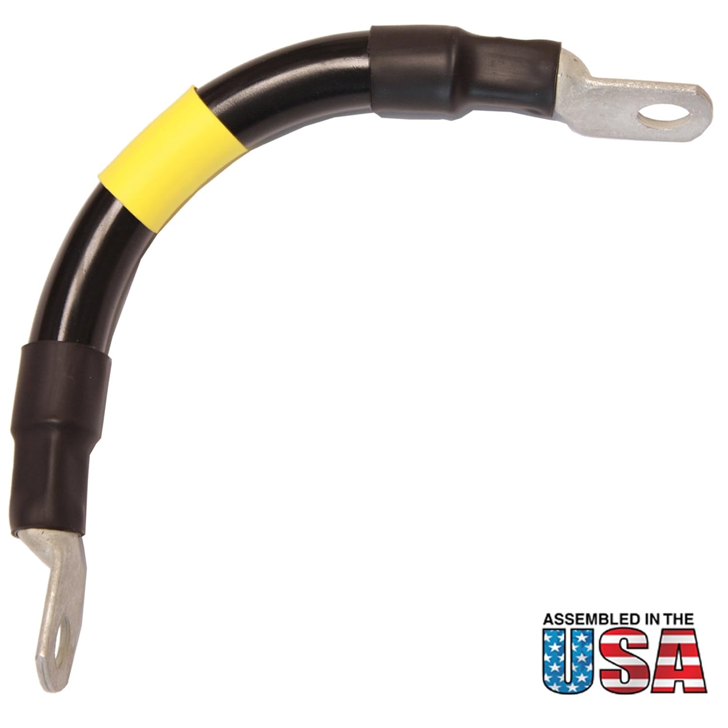 AWG 2/0 Black Battery Interconnect Cable 6" with 3/8" Lugs For Solar