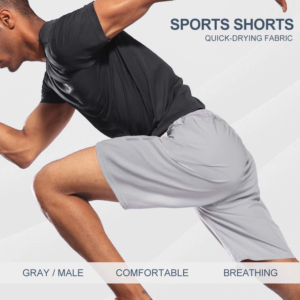 Camel Crown Running Shorts Men Pockets Quick Dry Light Breathable Athletic Shorts For Gym Basketball Workout Active Training Shorts Men