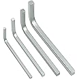 YEIXCIKA 4Pcs Square Head Wrench Set, L Shaped Square Head Wrenches Kit, Chromium Vanadium Steel Square Key for Pocket Hole Screws, 3mm 4mm 5mm 6mm