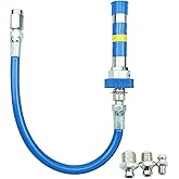 Lock on High Pressure Grease Coupler, 8th Generation Heavy-Duty Grease Gun Coupler Fittings Extensions, Quick Lock and Releas