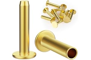 SUPERDI SD Cutlers Cutlery Rivets 5/16" x 5/8" Knife Making Handle Pins- BRASS - 6 sets