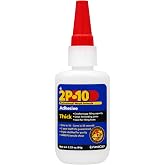 FastCap 80208 2P-10 Professional 2 Oz Thick Wood Adhesive Glue | Ideal For Wood Works, All Purpose Application, 4000 PSI Tensile &amp; Sheer, 80208