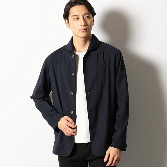 Amazon コムサ イズム コムサコミューン ツイルストレッチ ショールカラー ブルゾン 51 05bl02 109 M ネイビー コート ジャケット 通販