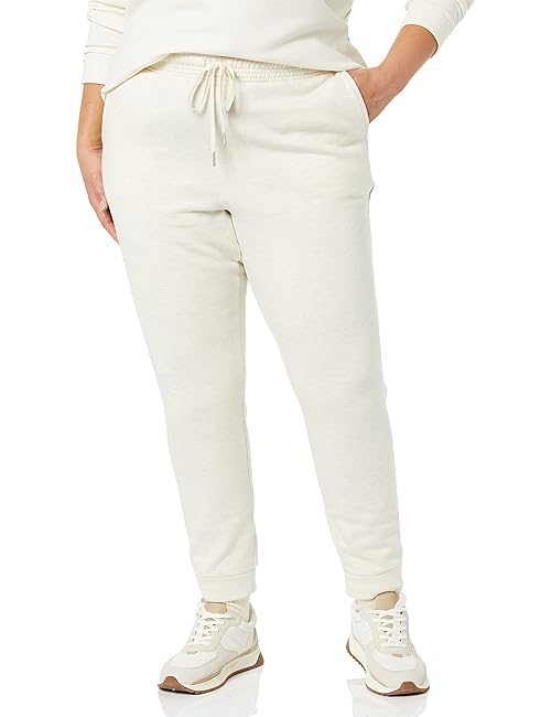 Amazon Aware Women's Fleece Sweatpants (Available in Plus Size), Oatmeal Heather, Medium