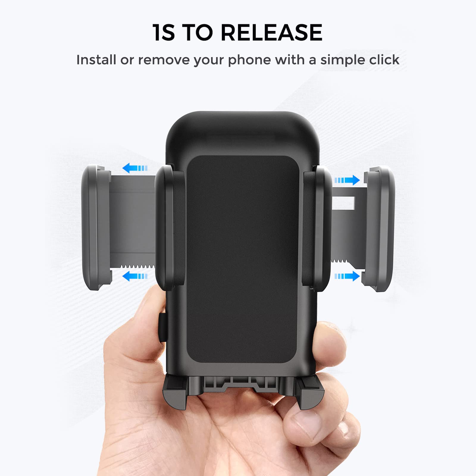 Cell Phone Holder for Car, CD Slot Car Phone Mount, One Button Release Easy Installation CD Player Car Phone Holder Mount Compatible with iPhone 16 15 14 13 12 11 Pro XR XS MAX Galaxy S20 S20+ S10 S9