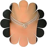 Vacaonio Boho Layered Pearl Choker Necklace Cz Pearl Pendent Necklace Gold Pearl Necklace Chain Crystal Pearl Collar Necklace Pearl Bead Necklace Jewelry for Women