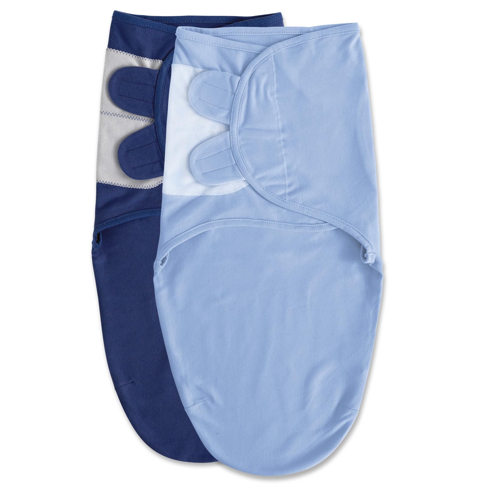 Soarwg Kids Baby Swaddle Blanket Wraps for 0-3 Months, Oeko-tex100, Adjustable Newborn Swaddle Set for Baby Boy and Girl, Breathable Cotton Baby Essentials(Dark Blue)