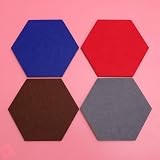 SUPVOX 18pcs Hexagon Felt Board Tiles with Push Pins for Home & Office view 9