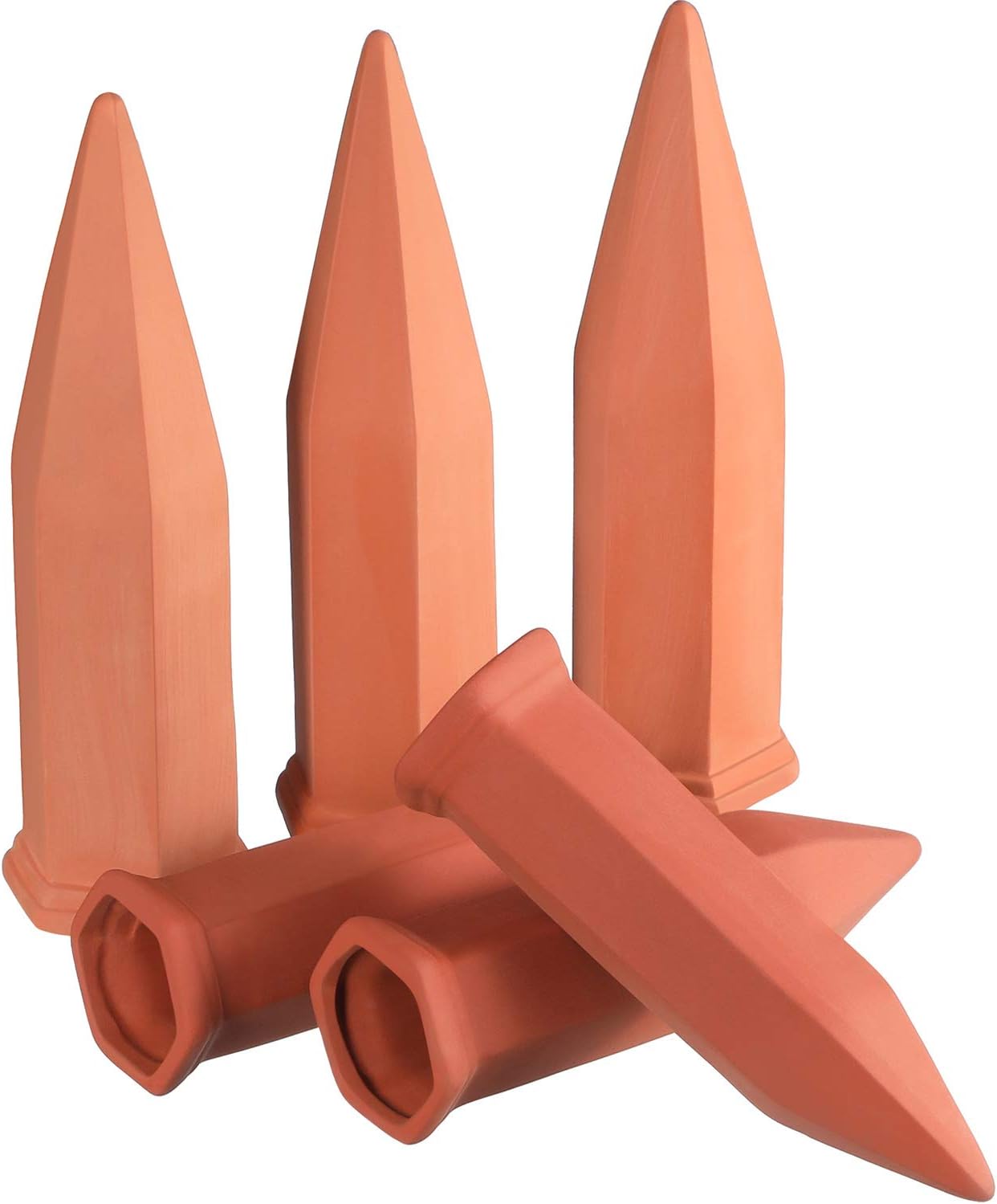 Jovitec 6 Pieces Plant Watering Spikes Terracotta Self Watering Wine