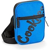 COOKIES Honeycomb Utility Bag–Smell Proof Nylon Crossbody Small Bag with Removable Strap, 5 Zippered Compartments, Streetwear