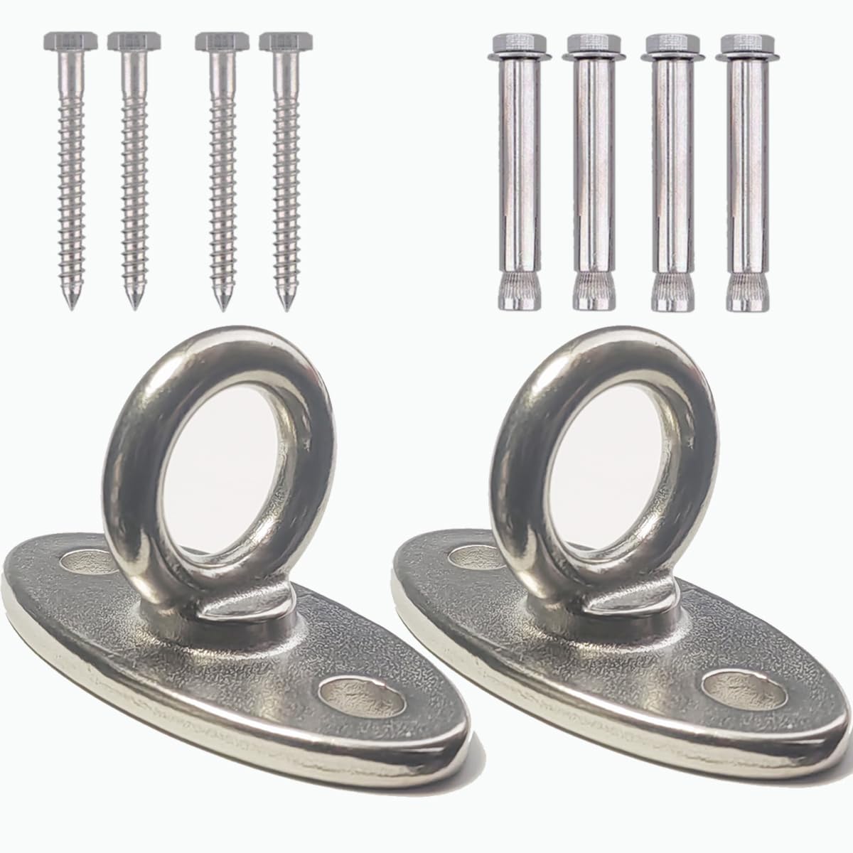 Tread star Hammock attachment, hanging seat attachment, hanging chair suspension, hook for hanging chair, swing, yoga towel, punching bag, SUS304 stainless steel. (2-diaohuan2)