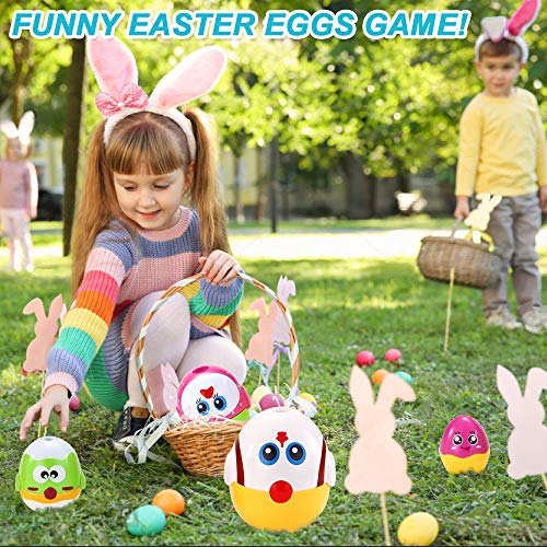 VATOS Nesting Easter Plastic Eggs Toy, Eggs Stacking Toy, Stacker Toys for 18 Months+ Baby Infant Toddler, Educational Toys for 1.5+ Years old Girl and Boys, Cute Chicken Family Style Baby Toddler Toy - Thumbnail 4