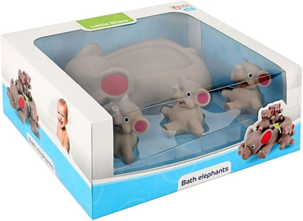 Toi-Toys LITTLE STARS bath toy Large bath elephant + small elephant - Image 5