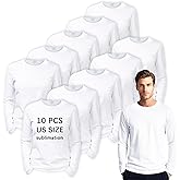 OKBA Sublimation Blank T-Shirts Round Collar Long Sleeves