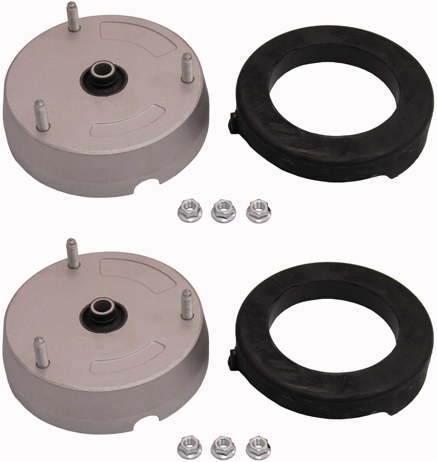 Replacement Parts Pair Set 2 Front Suspension Strut Mounts with Spring Seat for BMW E70 E71