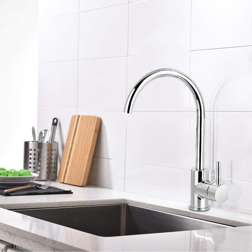 Sink Faucets Single Handle 360 Degree Swivel Hot&Cold Mixer Single Handle Kitchen Sink Faucet