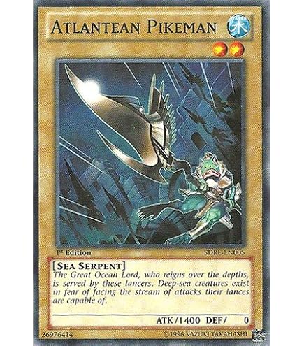 Amazon.com: Yu-Gi-Oh! - Atlantean Attack Squad (SDRE-EN006) - Structure Deck:  Realm of The Sea Emperor - 1st Edition - Common : Toys & Games