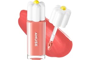 Amuse SEOUL Daisy Flower Dew Tint 06 FIG DEW | 35% High-moisture Water Tint, Long-lasting, Vitamin E Acetate, Moisturizing, No Peel Off, Lip Treatment, Non Sticky, Korean Lip Tint for Dry Lips