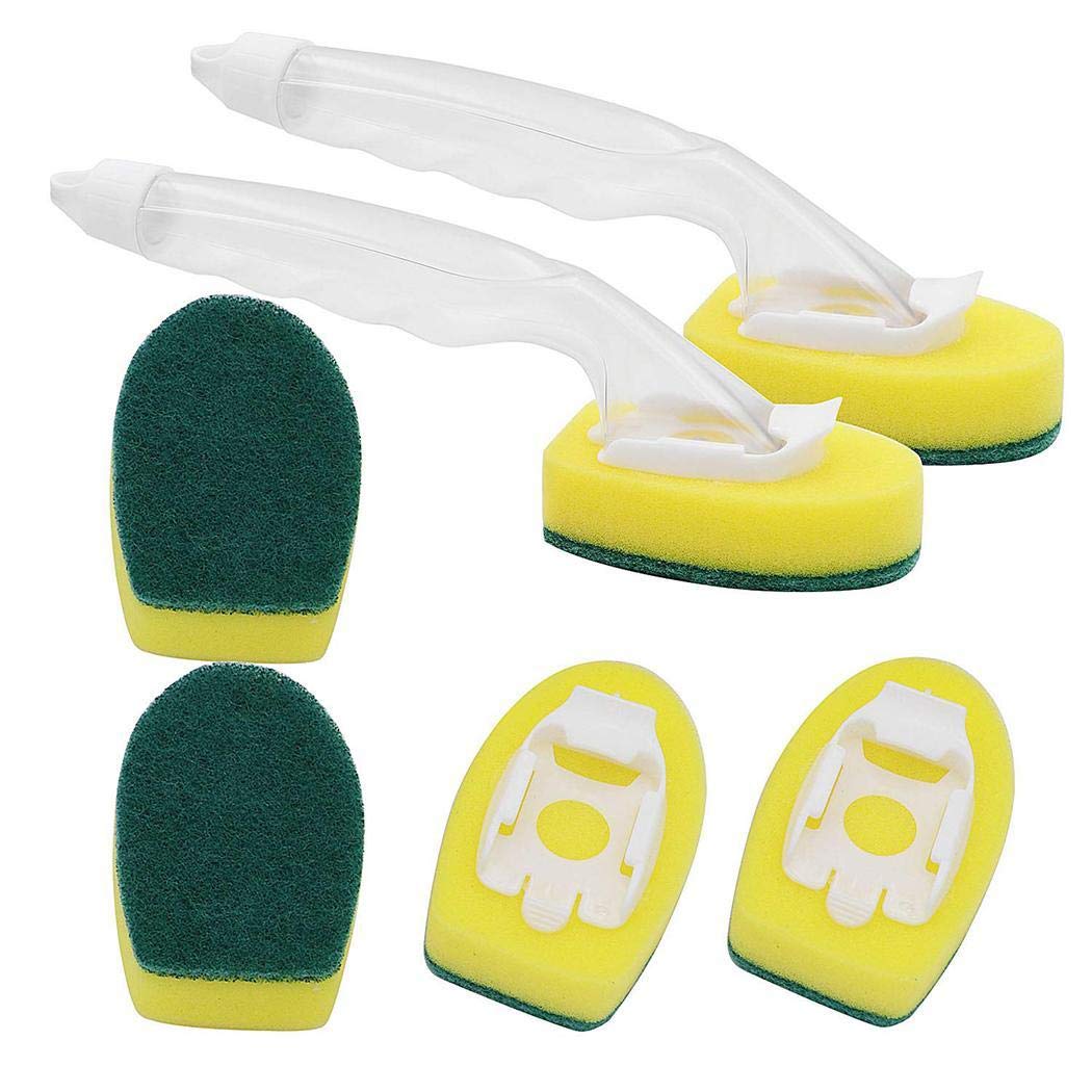Pagacat New Non-sticky Dishwashing Multi-functional Dishwashing Sponge Brushes