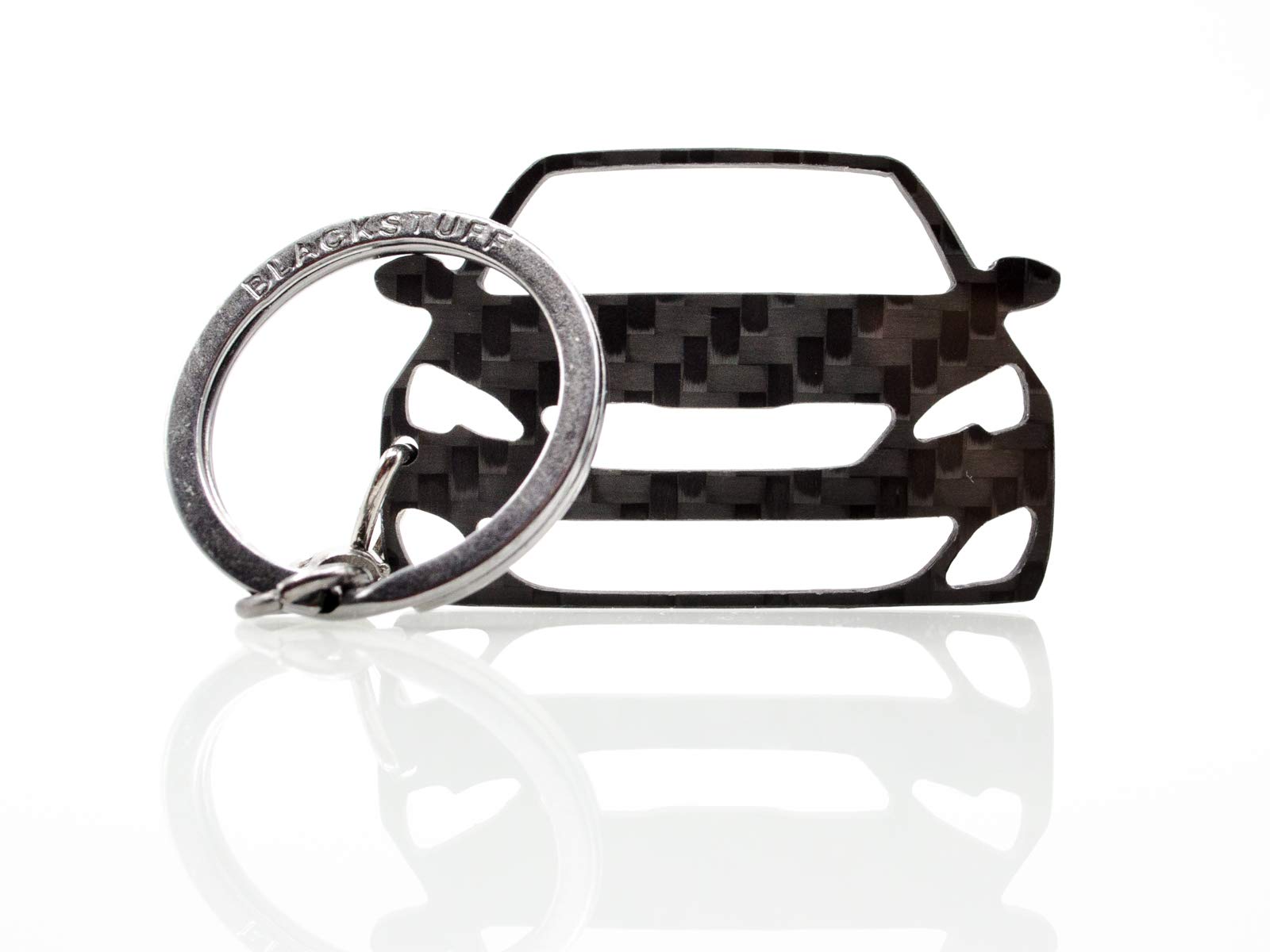 BlackStuff Carbon Fiber Keychain Keyring Ring Holder Compatible with 308 T9 2013-2017 BS-630