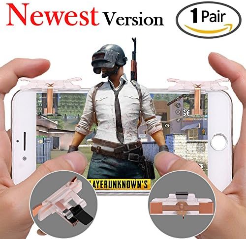 PUBG Mobile Game Controller,ACEIken [UPGRADED version] Sensitive Shoot and Aim L1R1 Trigger Buttons for PUBG/Rules of Survival/Critical Ops,Mobile Game Joystick for Android IOS（1Pair