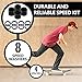 Genuine Metal Skateboard and Longboard Professional 4 Spacers & 8 Speed Washers And Bearing Spacers Speed Kit Black By Supafly Skate Company