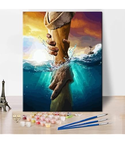 Kit De Pintura Por Números De Cabaña En El Bosque - Lienzo 40x50 Cm, Incluye Pinceles Y Pinturas Acrílicas, Para Adultos