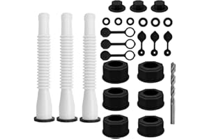 TSUGAMI Car Gas Can Spout Replacement, 3Kit Anti-Spill Oil Can Nozzle, Flexible Leakproof Slip Resistant Pour Nozzle Set, Sui