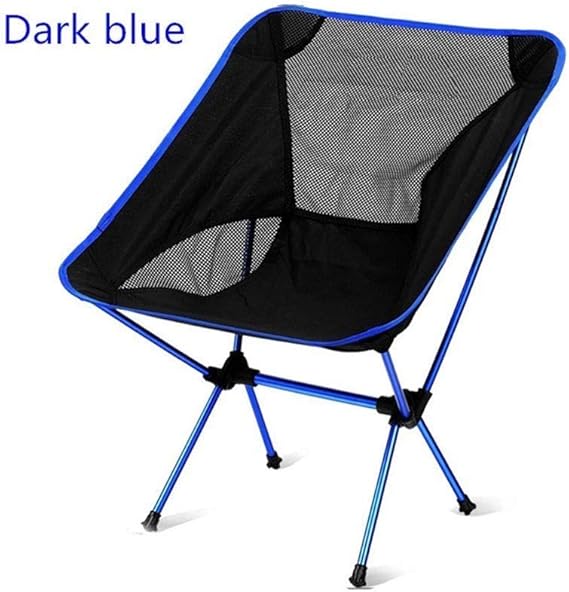 LHQHQ Blue Camping Chair Simple Portable Deck Chair Multifunction