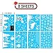 Hidreams 153 PCS Christmas Window Decals Stikcers, Xmas Snowflake Window Clings