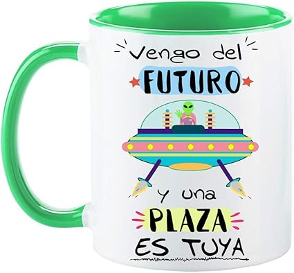 Funny Cup Beker Opositor Ik Kom Uit De Toekomst En Een Plaats Is Tuya Opzetmok Voor Scholieren Gekleurde Mok Amazon Nl