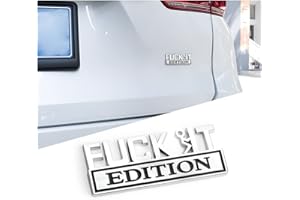 Fuck IT Edition Emblem for Car, Car Side Rear Front Hood Trunk Door Badge, 3D Auto Exterior Emblems Badge Sticker Decal, Car 
