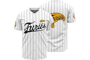 KUYBOBCEL Men's The Furies Baseball Movie Jersey Shirts Costume Stitched