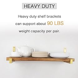 OVOV 6 Pack Heavy Duty Shelf Brackets Wall Mounted